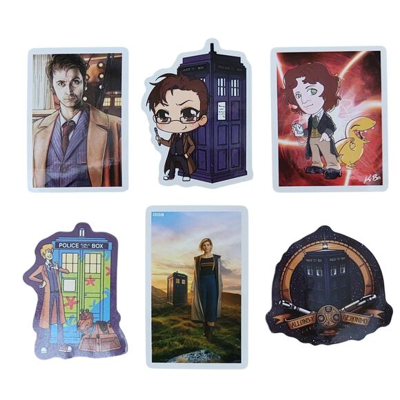 Doctor Who Stickers Lot 50 Stocking Stuffer Tardis Time Lord Daleks Whovian Gift - Picture 8 of 10